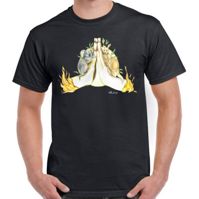 Gratitude Tee - Adult - Black (large print) Thumbnail