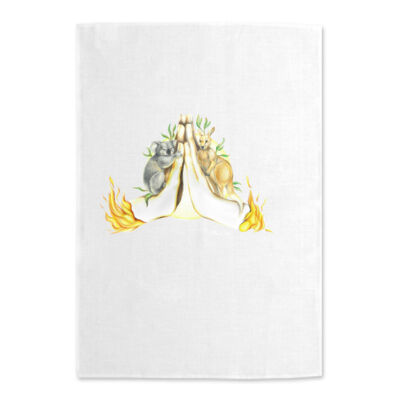 Gratitude Tea Towel - White Thumbnail