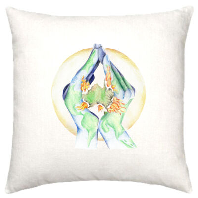 Love Cushion Cover - White Thumbnail