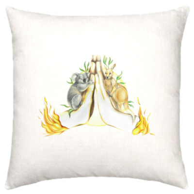 Gratitude Cushion Cover - White Thumbnail